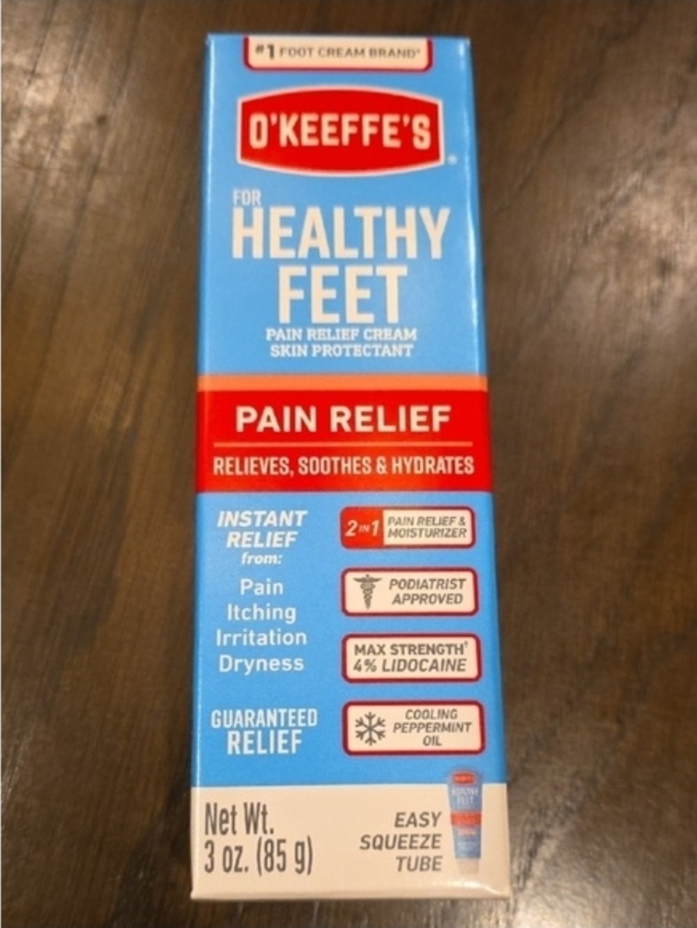 Healthy Feet Pain Relief Foot Cream – Blue